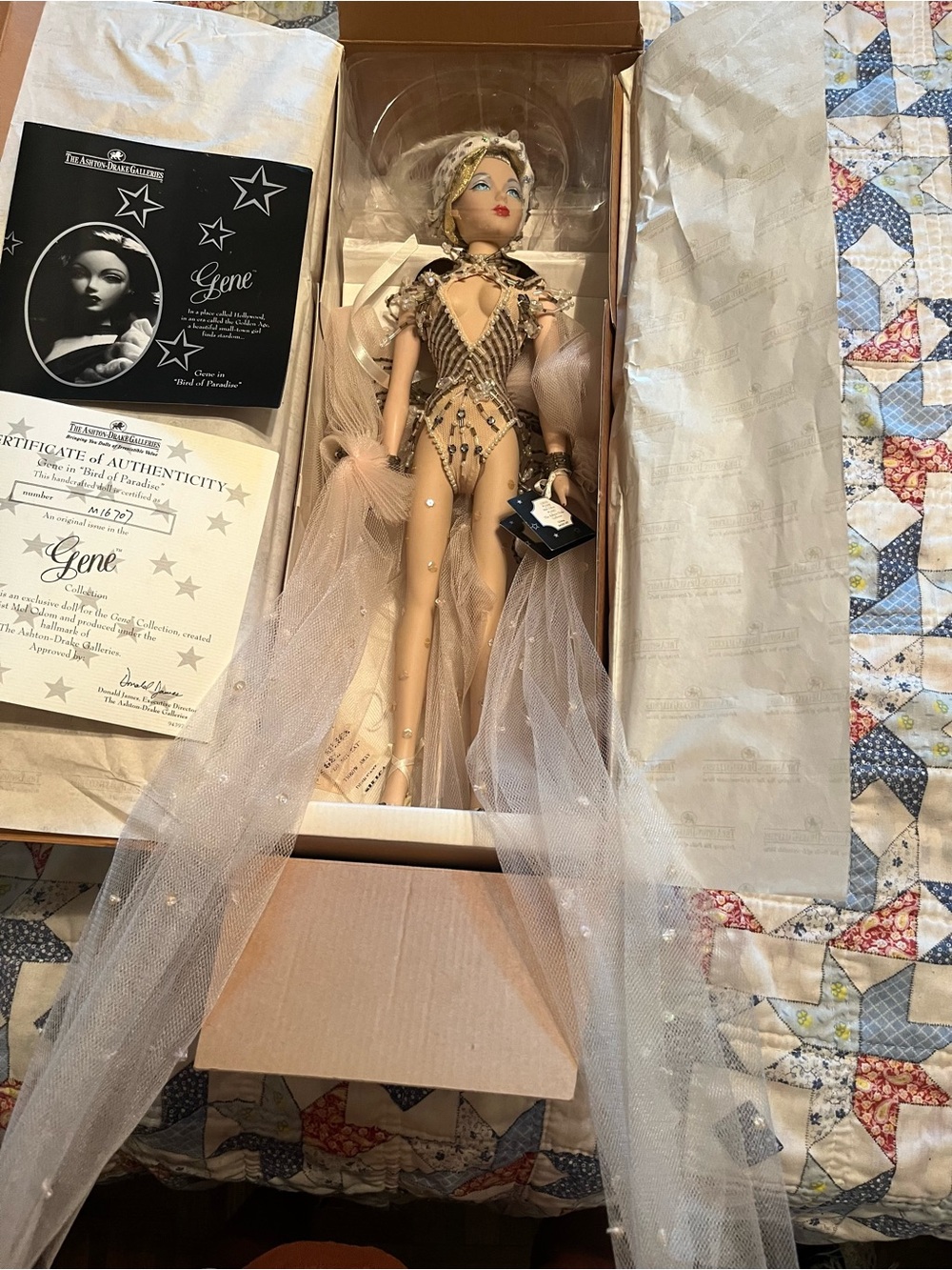 Ashton Drake ”Bird of Paradise” Vintage Gene Couture Collector Doll
